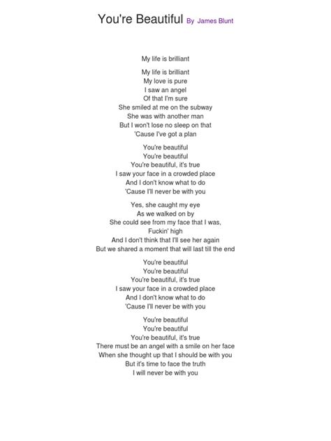 you're beautiful christian song lyrics|You're Beautiful.